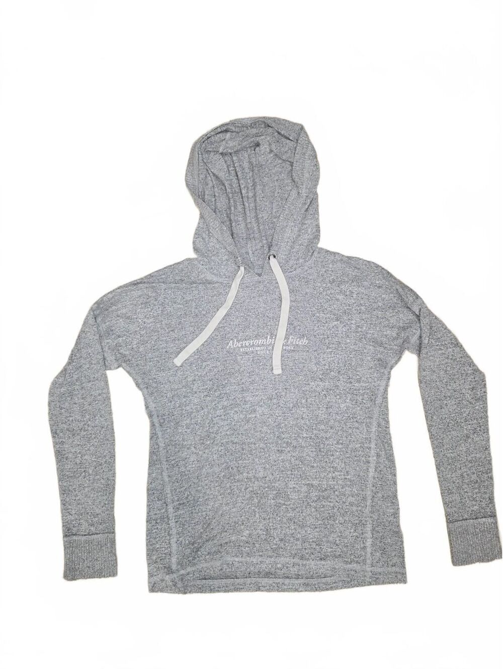 Abercrombie & Fitch Soft A&F Cozy Heather Gray Lightweight Hoodie Size S